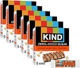 Kind Zero Added Sugar Healthy Snacks Bars, Peanut Butter Dark Chocolate, Gluten Free, High Fiber, Keto Snacks, 5g Protein, 30 Count