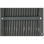 7-1/2'W Single Folding Security Gate by Global Industrial – 6.5x7.5 Inch (Pack of 1), Alloy Steel, Gray, Model 600865