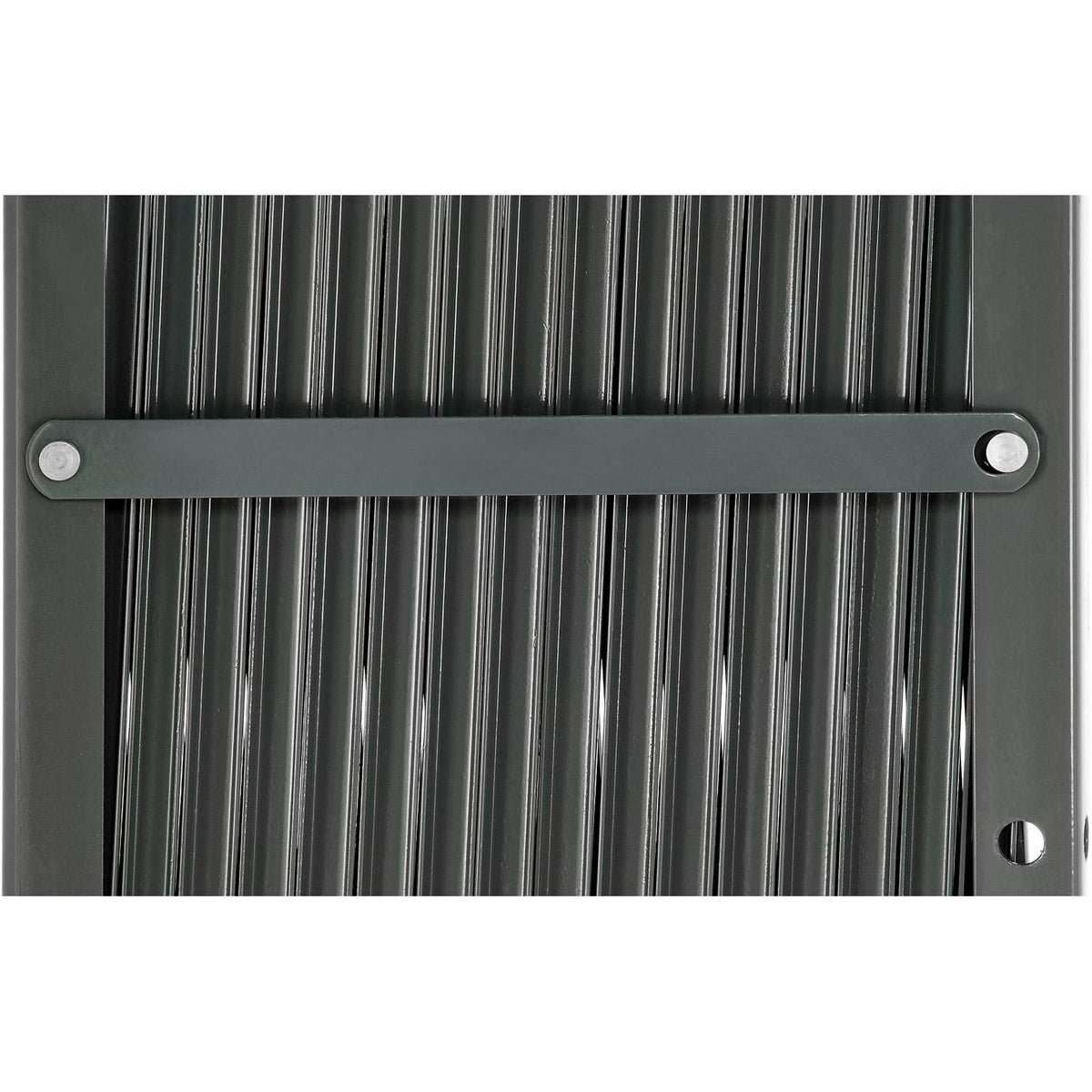 7-1/2'W Single Folding Security Gate by Global Industrial – 6.5x7.5 Inch (Pack of 1), Alloy Steel, Gray, Model 600865