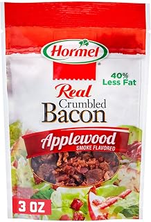 Hormel Bacon Toppings Applewood Crumbled Bacon, 3 Ounce (Pack of 8)