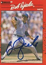 Bob Ojeda New York Mets Signed 1990 Donruss Card #117 - Baseball Slabbed Autographed Cards