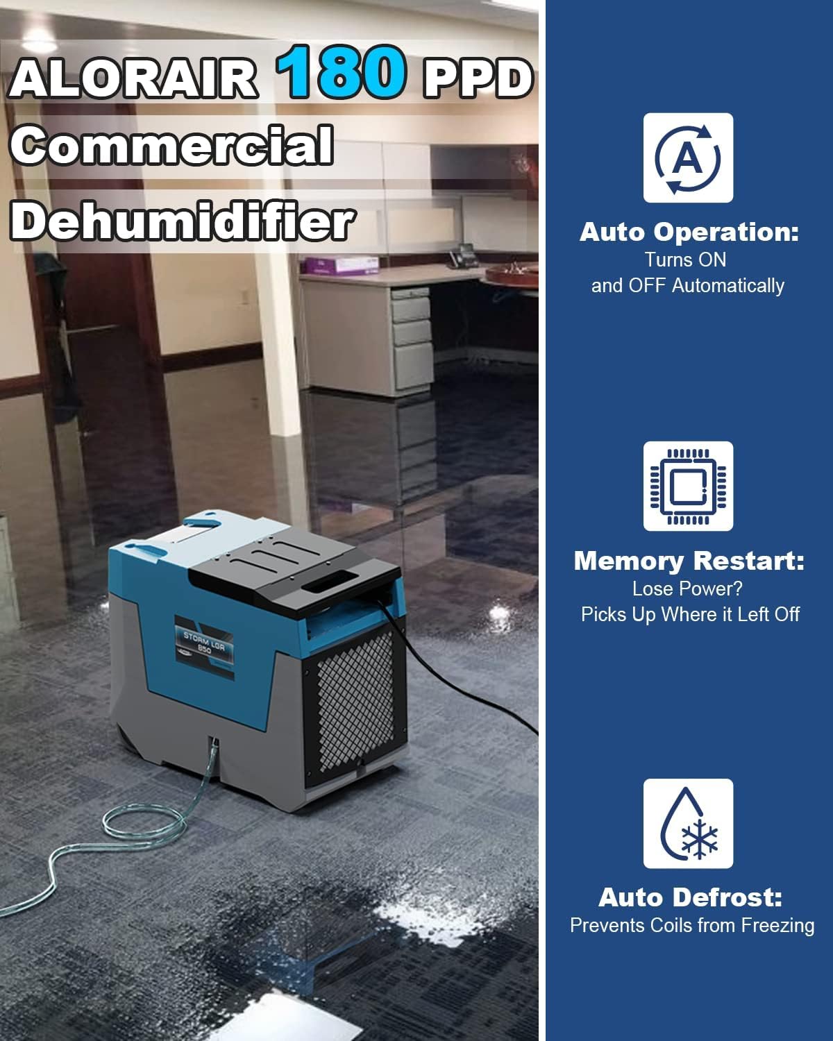 ALORAIR Yellow / Large / 180.0 pints Dehumidifiers