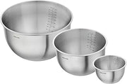 ZWILLING Fresh & Save Bowls Bowl Set Stainless Steel 3-Piece S-12 cm M-18 cm L-24 cm