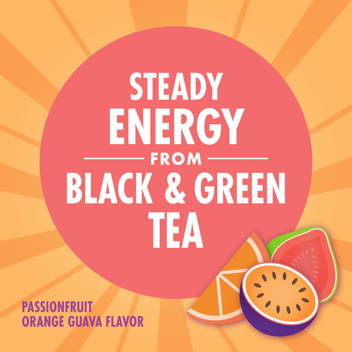 Energy Passionfruit Orange Guava Energy Drink by V8 – Pack of 6 (8 Fl Oz), Model 200000029305