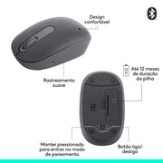 Logitech Graphite / 3.9" x 2.4" x 1.5" / Modern Mice