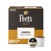 Peet's Coffee Luminosa Breakfast Blend / 10 Count (Pack of 6) / Luminosa Breakfast Blend - 60 K-Cups Single-Serve Capsules & Pods