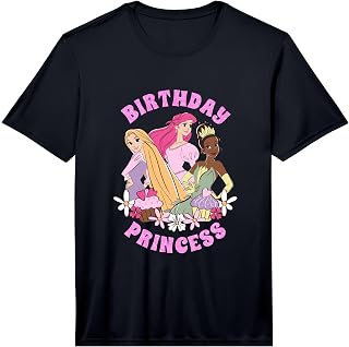 Disney Princess Rapunzel Ariel Tiana Birthday Princess Performance T-Shirt