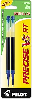 Pilot 77274 Refill for Precise V5 RT Rolling Ball, Extra Fine, Blue Ink, 2/Pack