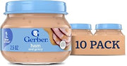 Gerber Stage 2 Ham and Gravy Baby Food, 2.5 Oz, 10 Pack