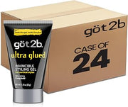 Got2B Glued Travel-Size Spiking Hair Gel, Strong Hold for On-the-Go Styling, Mini 1.25 oz Tubes, Ultra, (Pack of 24)