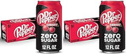 Dr Pepper Cherry Zero Sugar Soda, 12 fl. oz. Cans, 12 Pack (Pack of 2)