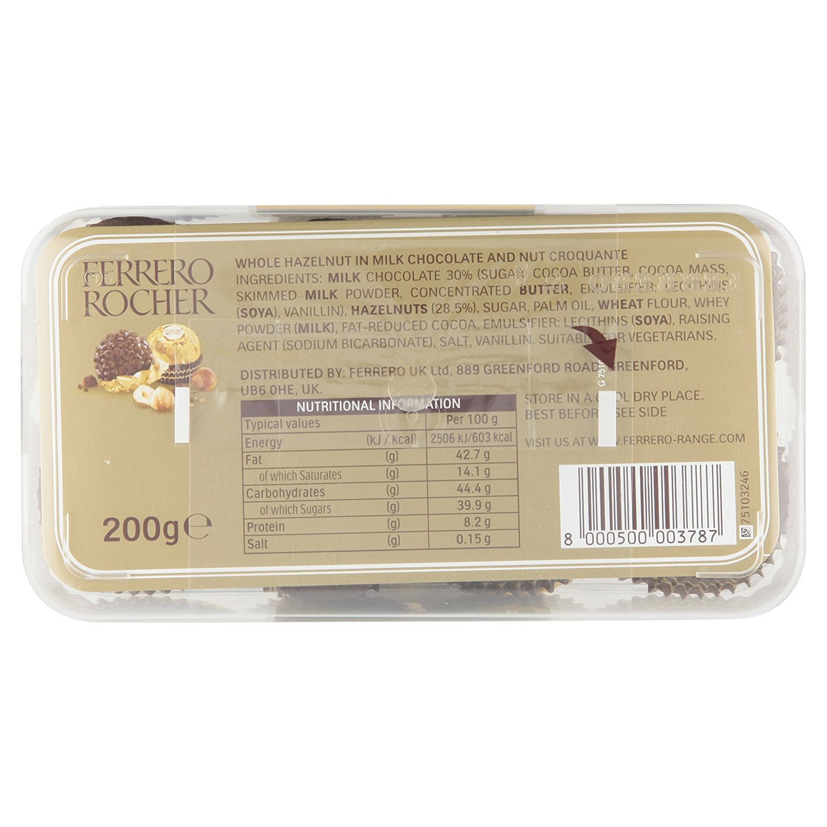 Caja de 16 chocolates by Ferrero – golden brown, Pack of 5, Model P000000000000018754