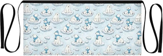 Kitchen Apron Polar Bear | Unisex Server Apron with 3 Pockets, Adjustable for Waiters, Gardeners, Kitchen, BBQ, Painting and Restaurant Work