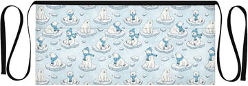 Kitchen Apron Polar Bear | Unisex Server Apron with 3 Pockets, Adjustable for Waiters, Gardeners, Kitchen, BBQ, Painting and Restaurant Work