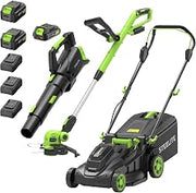 Steelite 40V 17 in Electric Lawn Mower Combo with String Trimmer and Leaf Blower
