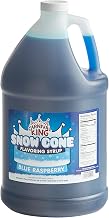 Carnival King Snowcone Flavoring Syrup Blue Raspberry 1 Gallon 128 Fl Oz