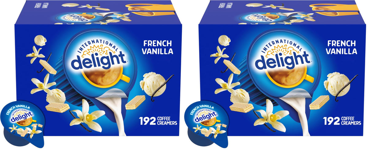 International Delight French Vanilla / 192 Count (Pack of 2) / coffee Dairy, Eggs & Plant-Based Alternatives