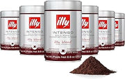 illy Ground Espresso Coffee, Intenso Dark Roast, 8.8oz, 6 Pack
