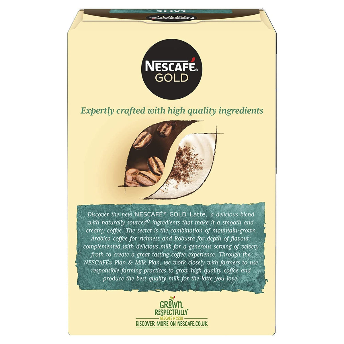 Nescafé Gold Latte Coffee Sachets by Nescafe – 0.68 Ounce (Pack of 8), caramel latte, Pack of 8, Model 45444