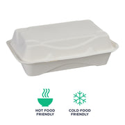 ECO PRODUCTS 9" x 6" / White / Classic Clamshell Take Out Containers