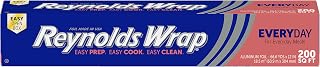 Reynolds Wrap Everyday Strength Aluminum Foil Roll, 12 Inch Wide, 200sq ft