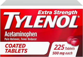 Tylenol Extra Strength Coated Tablets, 500 mg Acetaminophen, 225 ct