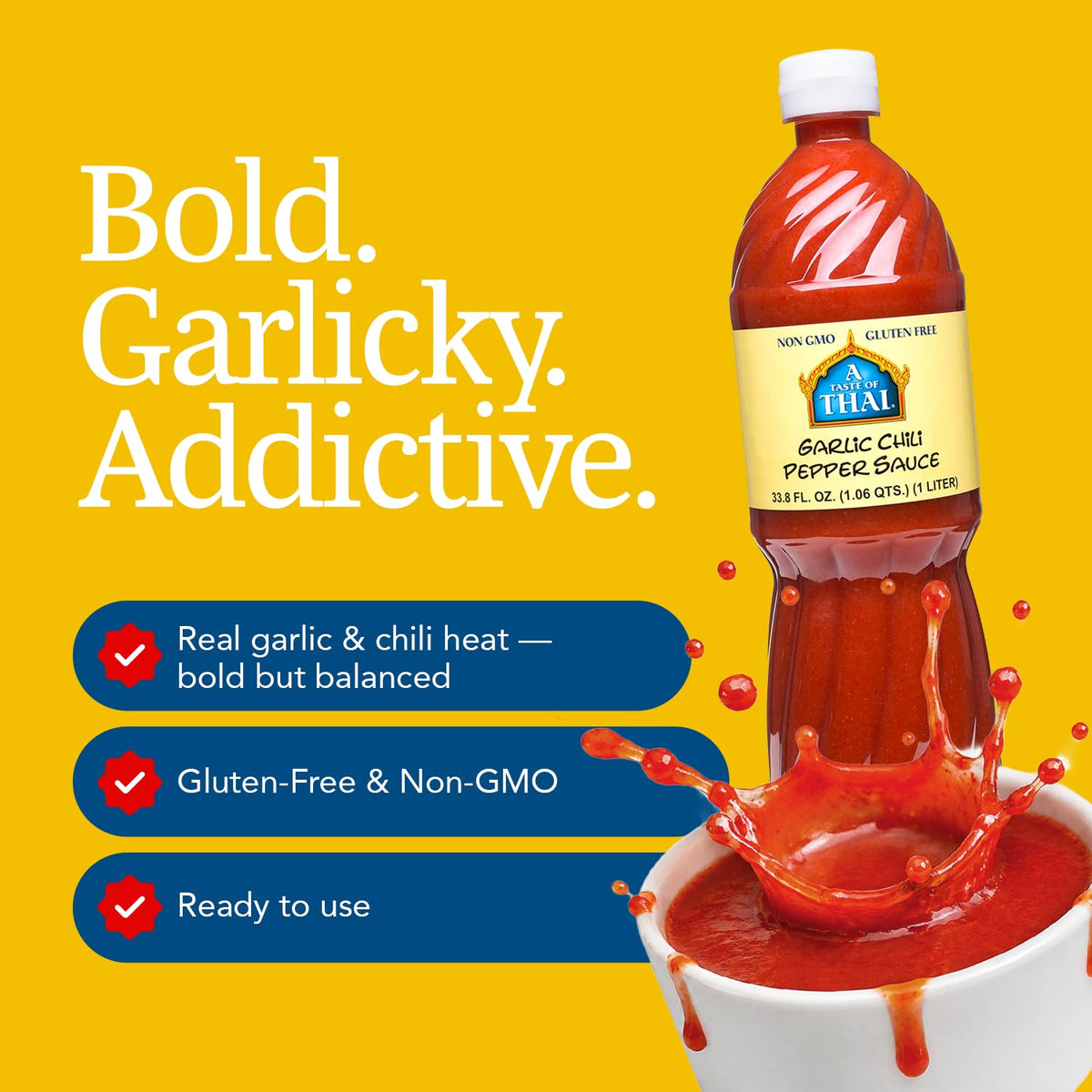 A Taste of Thai Garlic Chili Pepper Sauce / 1 Pack / Garlic Chili Sauce
