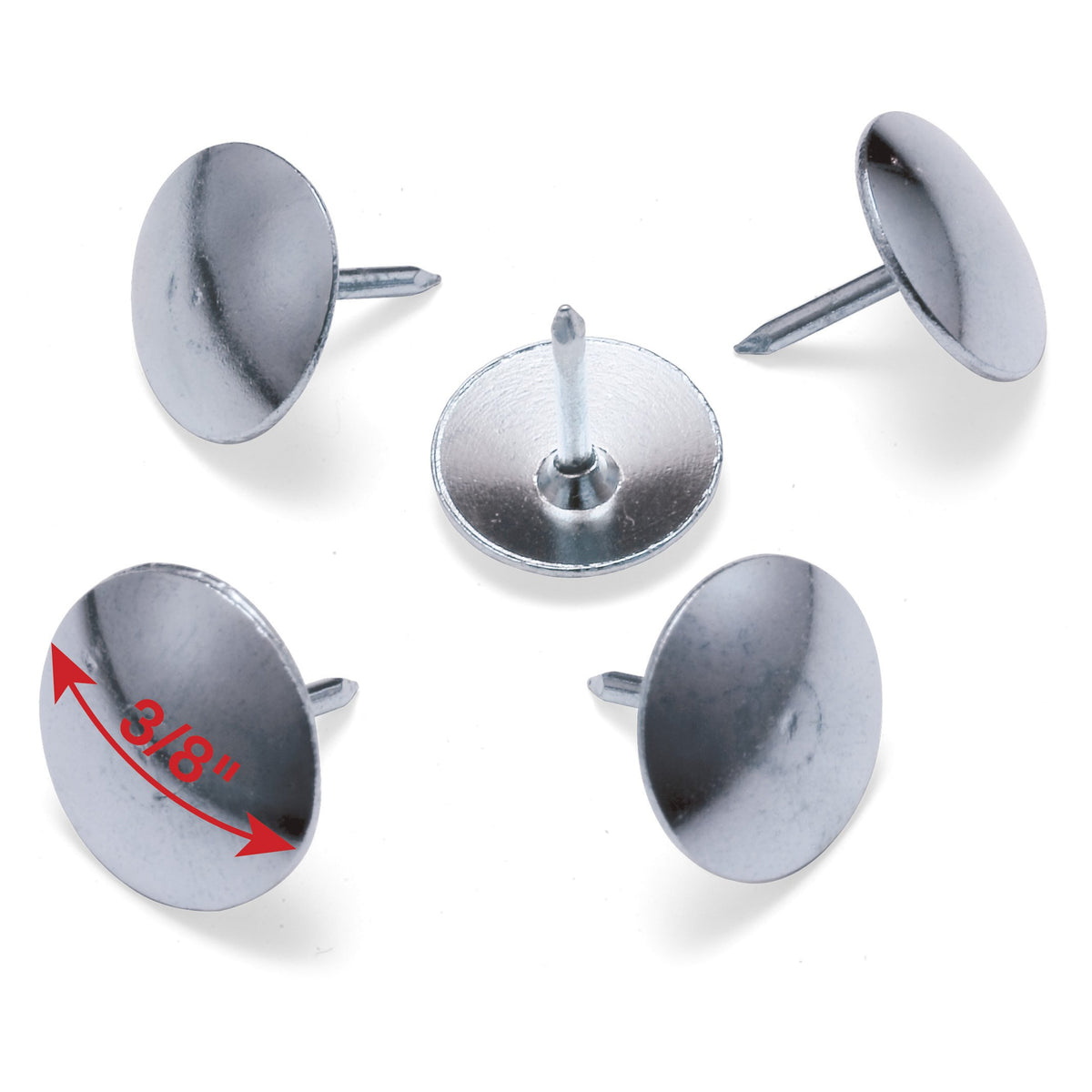 OIC92912 - OIC Thumb Tacks by Officemate – 3/8 inches, Alloy Steel, Silver