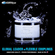 1056-150 1-1/2-in. Flexible PVC Pipe Coupling for Cast Iron and Plastic Plumbing Connections in White (Pack of 2) by Fernco – 1.5 Inch (Pack of 2), White, Model 1056-150W