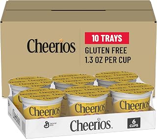 Cheerios Cup Cereal, 1. 3 Oz, 6 Count (Pack of 10)