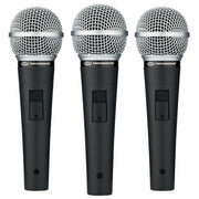 UC1S Ultra-Clear Dynamic Vocal Microphone (3 Pack) by Pure Resonance Audio – 3 Pack, Alloy Steel, Model PRA-UC1S 3 Pack