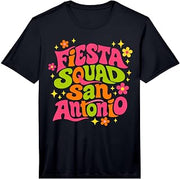 Men's Fiesta Squad San Antonio Texas Cinco De Mayo Groovy Style Performance T-Shirt