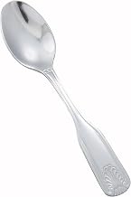 Winco 12-Piece Toulouse Demitasse Spoon Set, 18-0 Extra Heavy Weight Stainless Steel, Silver | Dishwasher safe, Small spoon bowl, For espresso, demitasse coffee, desserts and café service