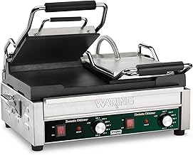 Waring Panini Press with 17" x 9.25" Cooking Surface & Double Flat Plates