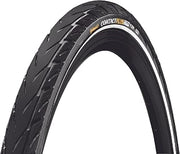 Continental Contact Plus City Bike Tire - Clincher, Wire, Black/Reflex, SafetyPlus Breaker, E50, 26" / 27.5" / 700 Sizes