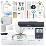 SE2000 5" x 7" Embroidery & Sewing Machine Bundle with Brother ScanNCut SDX12E Vinyl Cutter – 5" x 7", Plastic, White, Pack of 2, Model BRTHR-DX125-BUNDLE-10