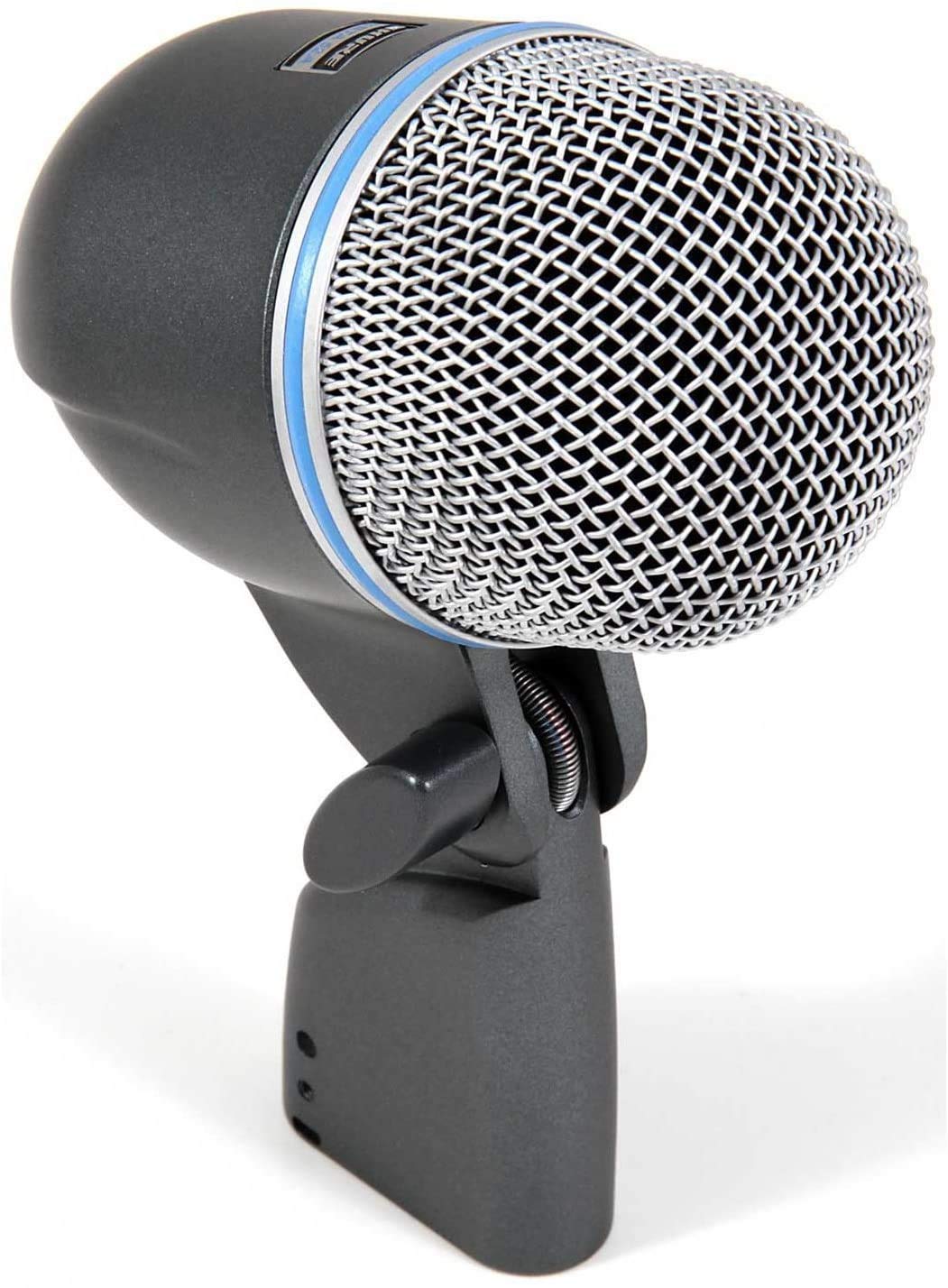 Kick Drum Microphone - Supercardioid Dynamic Mic with High Output Neodymium Element by Shure – 4.10, Alloy Steel, Silver, Model Beta 52A