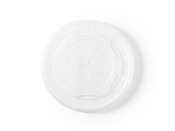 12-32 oz Soup Container Flat Lid - 500/Case by Vegware – Model VLID115S