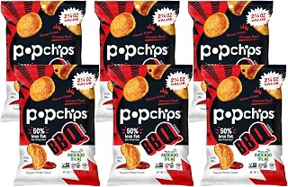 popchips Potato Chips BBQ, 2.25 Oz (Pack of 6)
