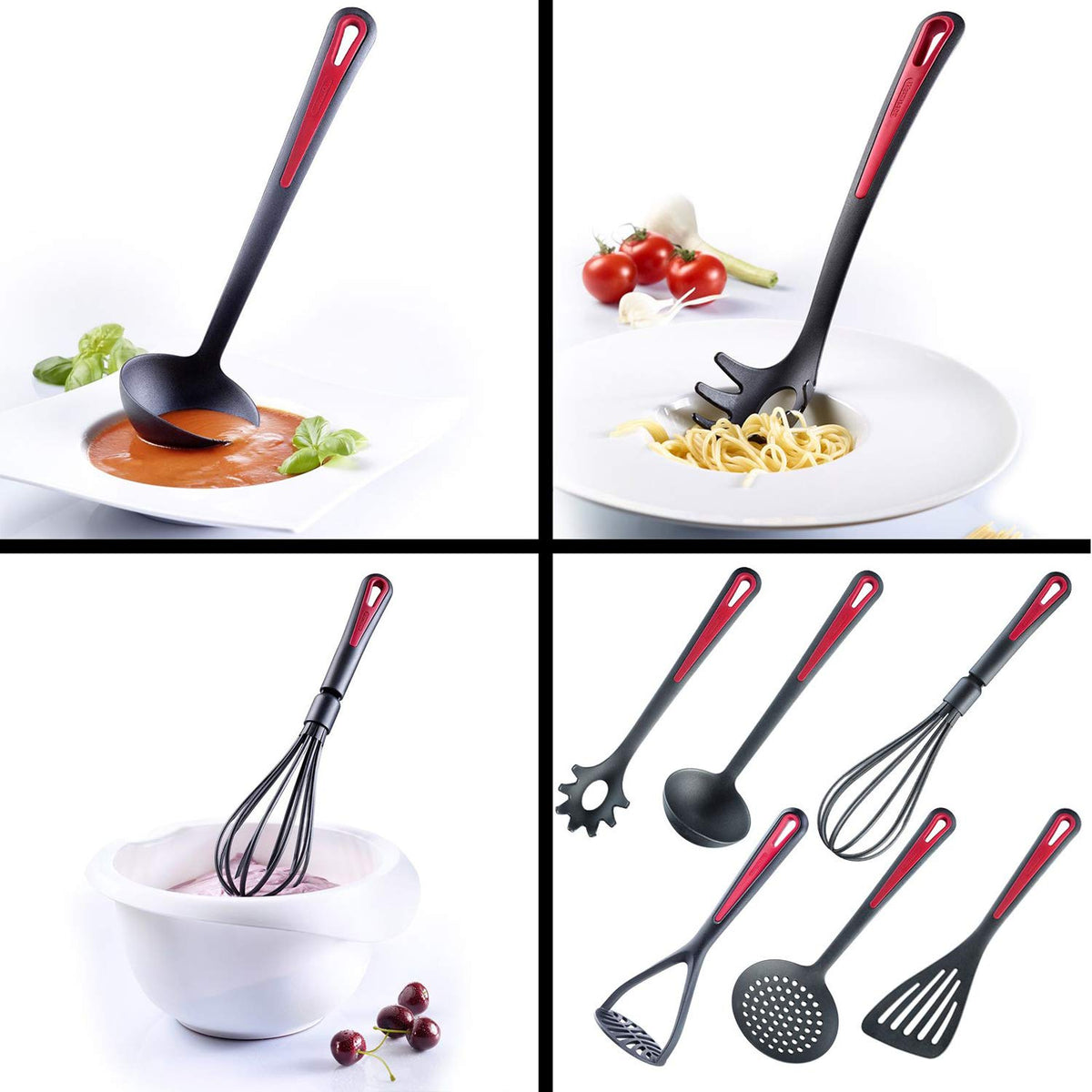 Kitchen Utensil Set Plastic by Westmark – Medium, Plastic, Gallant, 6 Pieces., Model 290022E6