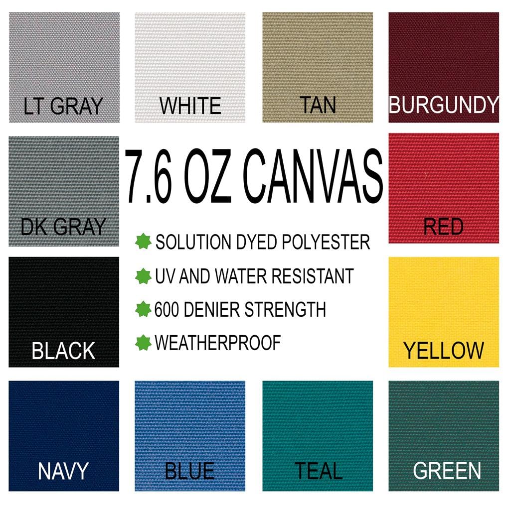 7.6oz Solution Dyed Polyester Styled-to-Fit Cover Compatible with a All Performance Plus Olympian I/O Boat by STOPBYUS – Polyester