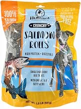 Hubert Salmon Skin Rolls for Dogs, Single Ingredient Fish Treats, 1.5 lb