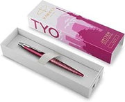 Parker Jotter Ballpoint Pen, Special Edition, Tokyo Pink CT, Medium Point with Blue Ink, Gift Box