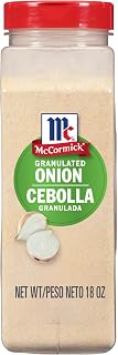 McCormick Granulated Onion, From Whole, White Onions, For Bringing Consistent Flavor to Meals & Recipes, 18 oz