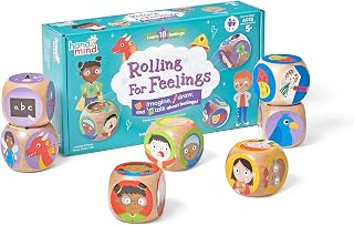 hand2mind Rolling for Feelings Dice Game, Play Therapy Toys, Ages 5+