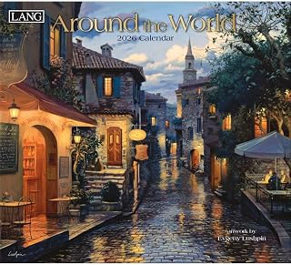 Lang, Around the World 2026 Wall Calendar by Evgeny Lushpin, 13.4'' X 12'', 12-Month Calendar with Stapled Binding