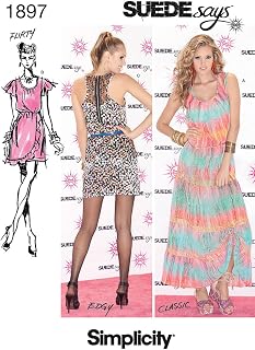Simplicity Suedesays Collection 1897 Misses and Miss Petite Dresses Sewing Pattern, Size A (4-6-8-10-12-14-16-18)