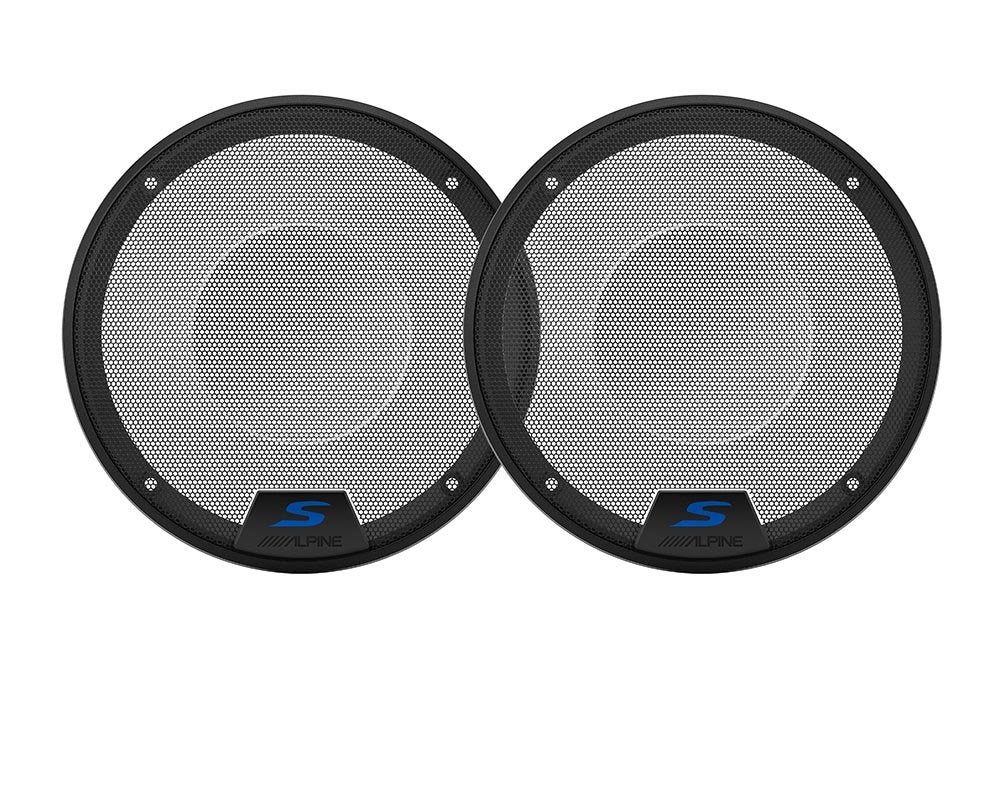 6.5" S-Series Speaker Grill by Alpine – Metal, black, Model KTE-S65G