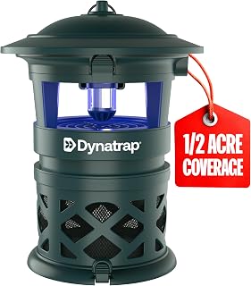 DynaTrap DT1130-GRSR 1/2 Acre Mosquito & Flying Insect Outdoor Trap and Killer – Kills Mosquitoes, Flies, Wasps, Gnats, & Other Flying Insects - Bug Zapper Alternative – Green | UV-LED Flying Insect Killer, Kills Mosquitoes, Gnats, Flies, Moths, Wasps, Bug Zapper Alternative