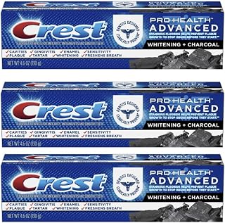 Crest Pro-Health Advanced Whitening + Charcoal Toothpaste 4.6 oz (Pack of 3)